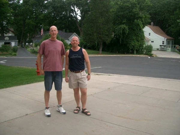 with Cousin Andrew in Madison