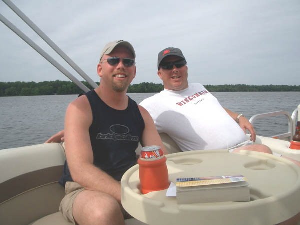 Dave with brother Kurt on the River