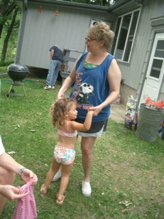 Dave's cousin Jen with her neice Alexa