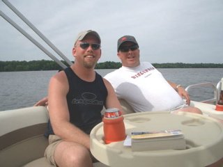Dave with brother Kurt on the River