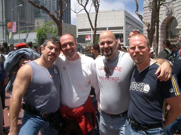 Daniel, Bob, John & Dave at Pride