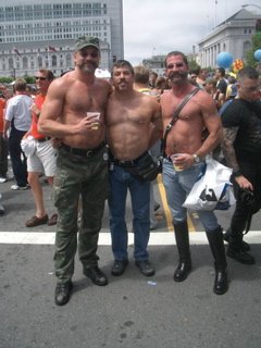 Nothing says "Proud" like a bunch of shirtless hotties! Jim & Paul